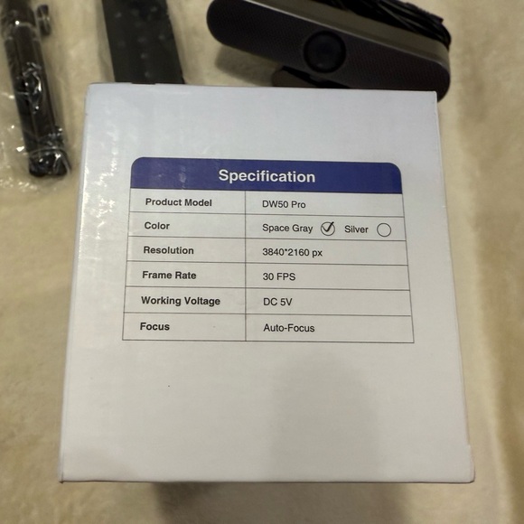 NIB Depstech DW50 Pro 4K 8MP Sony Camera w/ Digital Zoom & 2x Noise Cancelling - Picture 4 of 7